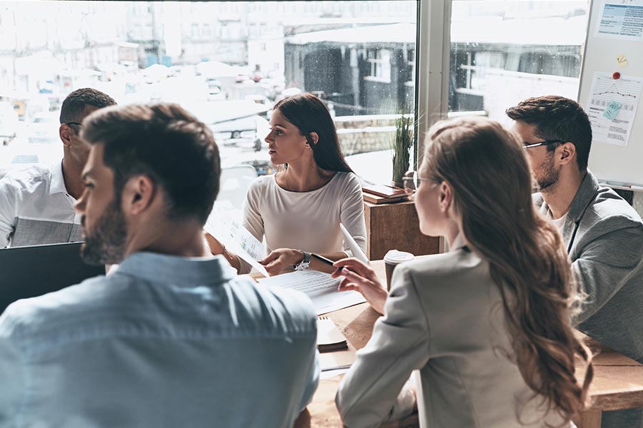 Equipo de trabajo con buena comunicación